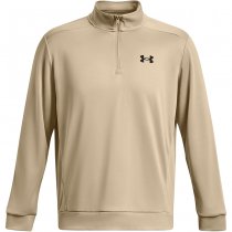 Under Armour Mens Armour Fleece 1/2 Zip - Khaki - L