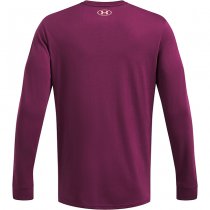 Under Armour Mens Project Rock Brahma Bull Shirt - Purple Gemini / Flare Orange - 2XL