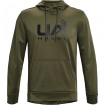 Under Armour Mens Armour Fleece Hunt Logo Hoodie - Marine OD Green - L