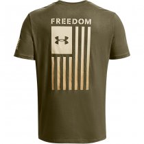 Under Armour Freedom Flag Gradient T-Shirt - Marine OD Green - 2XL