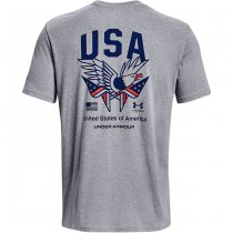 Under Armour Freedom Eagle T-Shirt - Steel Light Heather - L