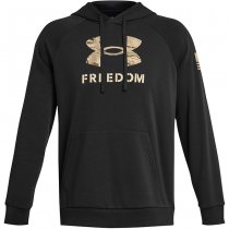 Under Armour Freedom Rival Fleece Big Flag Logo Hoodie - Black - XL