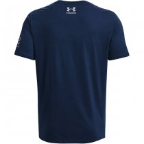 Under Armour Freedom Big Flag Logo Lockup T-Shirt - Academy - 2XL