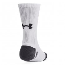 Under Armour Performance Tech 3-Pack Crew Socks - White / White / Jet Grey - L