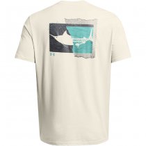 Under Armour Mens Marlin Short Sleeve - Silt / Radial Turquoise - 2XL