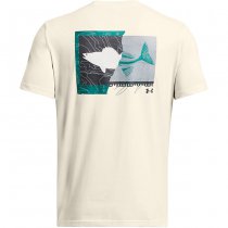 Under Armour Mens Walleye Short Sleeve - Summit White / Coastal Teal - 2XL