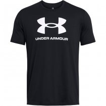 Under Armour Mens Sportstyle Logo Short Sleeve - Black