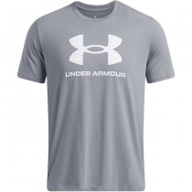 Under Armour Mens Sportstyle Logo Short Sleeve - Grey