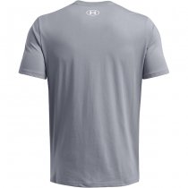 Under Armour Mens Sportstyle Logo Short Sleeve - Steel / White - 2XL