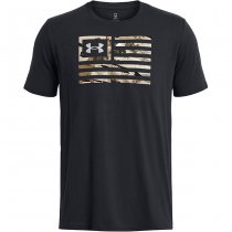 Under Armour Mens Freedom Flag Printed T-Shirt - Black