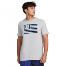 Under Armour Mens Freedom Flag Printed T-Shirt - Mod Grey - 2XL