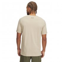 Under Armour Mens Freedom Flag Printed T-Shirt - Desert Sand / Bayou - 2XL