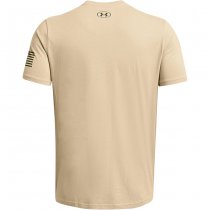 Under Armour Mens Freedom Logo T-Shirt - Desert Sand / Marine OD Green - 2XL