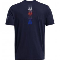 Under Armour Mens Freedom Spine T-Shirt - Navy Blue - 2XL
