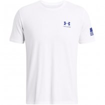 Under Armour Mens Freedom Flag Gradient T-Shirt - White / Blue