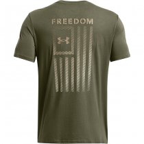 Under Armour Mens Freedom Flag Gradient T-Shirt - Marine OD Green - 2XL