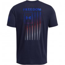 Under Armour Mens Freedom Flag Gradient T-Shirt - Midnight Navy - 2XL
