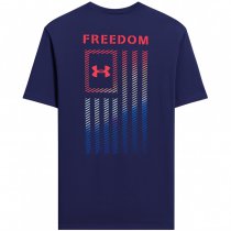 Under Armour Mens Freedom Flag Gradient T-Shirt - Midnight Navy / Red - 2XL