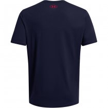 Under Armour Mens Freedom Amp T-Shirt - Midnight Navy - 2XL