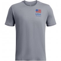 Under Armour Mens Freedom Amp Chest T-Shirt - Royal