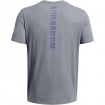 Under Armour Mens Freedom Amp Chest T-Shirt - Royal - 2XL