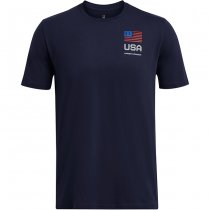 Under Armour Mens Freedom Amp Chest T-Shirt - Blue