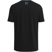 Under Armour Mens Freedom Hook T-Shirt - Anthracite / Ether Blue - 2XL