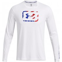 Under Armour Mens Fish Pro Freedom Long Sleeve - White - 3XL