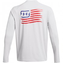 Under Armour Mens Fish Pro Freedom Back Shirt - Halo Grey - 2XL