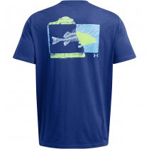 Under Armour Mens Bass Short Sleeve - Blue - 2XL