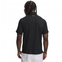 Under Armour Mens Tee To Green Freedom Polo - Black / Grey - S