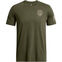 Under Armour Mens Freedom By Land T-Shirt - Olive
