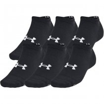 Under Armour Essential 6-Pack Low Cut Socks - Black / Grey - XL