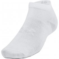 Under Armour Essential 6-Pack Low Cut Socks - White / White / Halo Grey - L