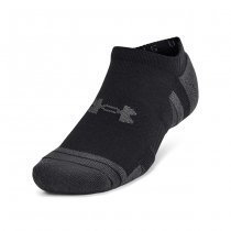 Under Armour Performance Tech 6-Pack No Show Socks - Black / Jet Grey - M