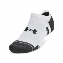 Under Armour Performance Tech 6-Pack No Show Socks - White / Jet Grey - XL