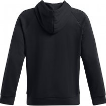 Under Armour Mens Rival Fleece Camo Chest Stripe Hoodie - Black / White - 3XL