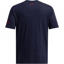 Under Armour Mens Freedom Vintage USA T-Shirt - Navy Blue / Red - 3XL