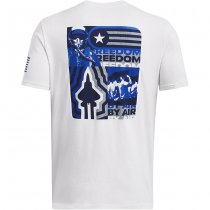 Under Armour Mens Freedom By Air T-Shirt - White - 2XL