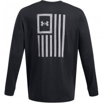 Under Armour Mens Freedom Flag Long Sleeve - Black / White - 3XL