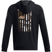 Under Armour Mens Freedom Flag Hoodie - Black / Desert Sand - L