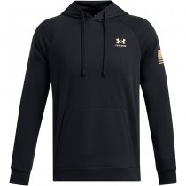 Under Armour Mens Freedom Flag Hoodie - Black / Desert Sand - M