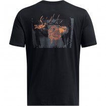 Under Armour Mens Schematic Elk Short Sleeve - Black / Grey - 2XL