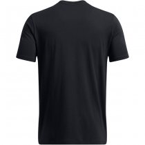 Under Armour Mens Sliced Wordmark Short Sleeve - Black / Blue - 2XL