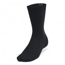 Under Armour Essential Unisex 6-Pack Crew Socks - Black / Grey - XL