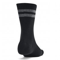 Under Armour Essential Unisex 6-Pack Crew Socks - Black / Grey - XL