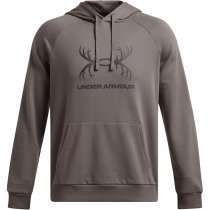 Under Armour Mens Rival Fleece Antler Hoodie - Brown Under Armour Mens Rival Fleece Antler Hoodie - Brown