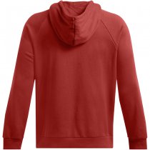 Under Armour Mens Rival Fleece Antler Hoodie - Earthen Orange / Dark Maroon - 3XL