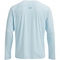 Under Armour Mens Fish Elite Long Sleeve - Stream / Ether Blue - 2XL
