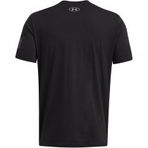Under Armour Mens Freedom Military T-Shirt - Black / Titan Grey - 2XL